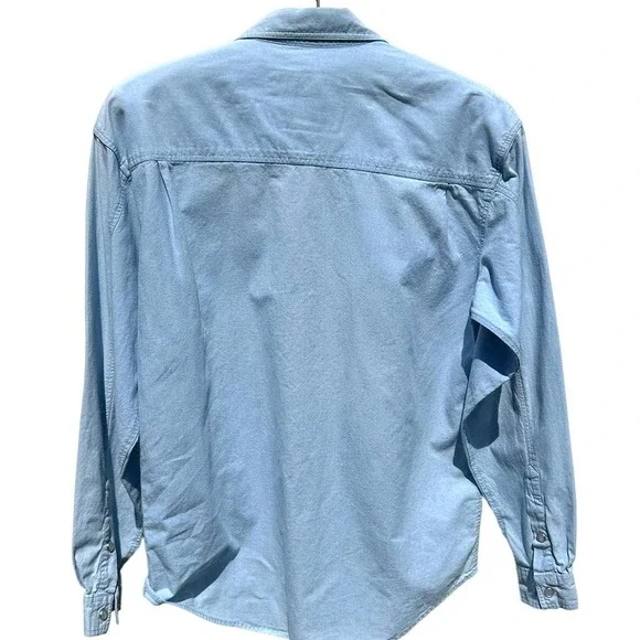 Cambridge Dry Goods - Vintage Snap Front Denim Shirt with Embroidery, Size 6 - Picture 8 of 9